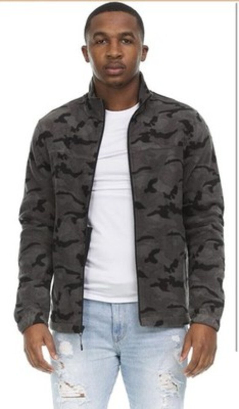 Swiss Alps Mens Full Zip Performance Polar Fleece Jacket with Pockets-SIZE XL